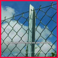 temporary construction chain link fence with posts